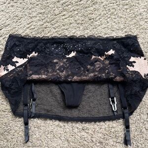 Victoria's Secret Black Lace Lingerie Accessory